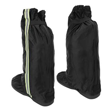 Imagem de Botas de neve, protetores de sapato de chuva reutilizáveis resistentes ao desgaste com bolsa de armazenamento para escalada (2GG)