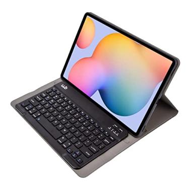 Imagem de WB Capa com Teclado para Samsung Galaxy Tab S6 Lite 10.4" Polegadas Couro preto com duração de até 35 horas de bateria