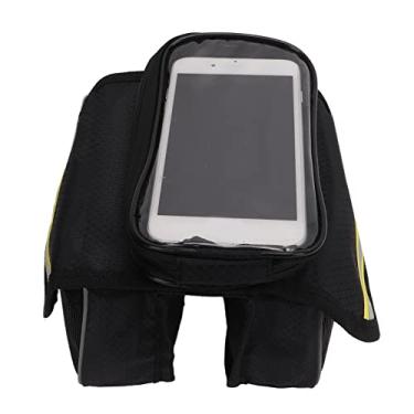 Imagem de Bolsa de telefone de bicicleta, suporte de telefone de bicicleta de fácil instalação de alta segurança para ciclismo para