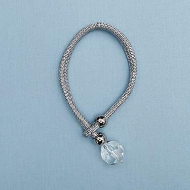 Imagem de Fivela magnética de alça de cortina de cristal sem instalação de perfuração fivela magnética de cortina simples fivela de corda de cânhamo fivela de cortina tiebacks, T8,4 pcs