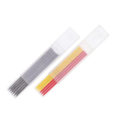 Imagem de Asixxsix Conjunto de lápis de carpinteiro sólido de 2,8 mm, preto, vermelho, amarelo, colorido, buraco profundo, marcador, marcador, marcador, marcador, caneta, substituições de lápis mecânico, marcenaria, madeira