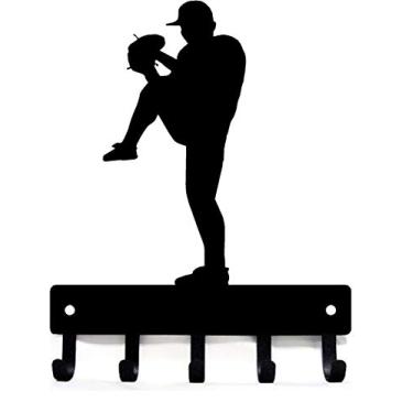 Imagem de Chaveiro de beisebol The Metal Peddler, Preto, Small 6 inch wide