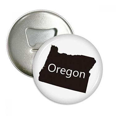 Imagem de Emblema multifuncional com ímã de geladeira, mapa dos Estados Unidos da América, Oregon