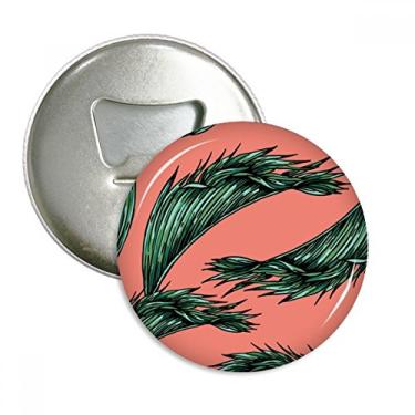 Imagem de Flor Planta Folha Rosa Céu Feliz Abridor de Garrafas Imã de Geladeira Emblema Multifuncional