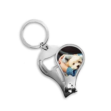 Imagem de Filhote de cachorro bonito fotografia animal cortador de unhas abridor chaveiro tesoura