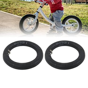 Imagem de Tubos internos de mini bicicleta, par de tubos internos de roda de motocicleta de 25,4 x 5,0 cm para 10 x 1,90/1,95/2/2,12/2,25 bicicletas, pneus de scooter para carrinho de bebê
