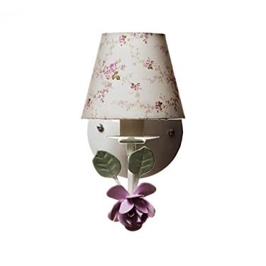 Imagem de Potinho de Mel Arandela 1 Lâmpada Flor Grande Quarto Bebê Infantil Menina Rosa