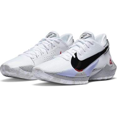 Imagem de Nike Tênis masculino Zoom Freak 2 Cimento branco CK5424-100, branco/vermelho universitário/cinza neblina/branco, 10.5