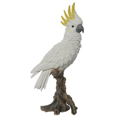 Imagem de Estátua de cacatua em galho da Hi-Line Gift Ltd