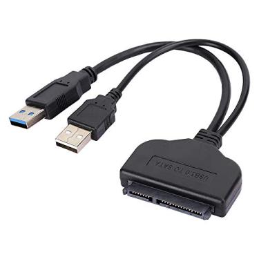 Imagem de Dpofirs Cabo USB 3.0 para SATA suporta discos rígidos acima de 2 TB conversor externo para SSD/HDD transferência de dados adaptador de porta serial de transmissão de alta velocidade