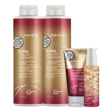 Imagem de Joico K-Pak Color Therapy Shampoo 1L Condicionador 1L Tratamento 150ml