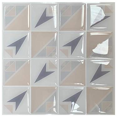 Imagem de Pastilha Adesiva Resinada Quadrada Pointer Kit 4 Placas Adesivo 3 M