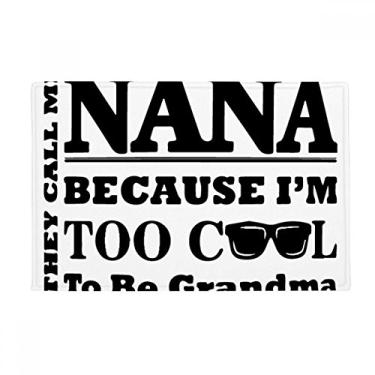 Imagem de DIYthinker Carpete antiderrapante para porta de banheiro com letras de avó presente Best Wishes