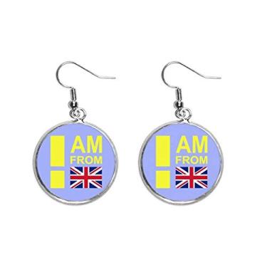 Imagem de Brinco feminino I Am From United Kingdom com pingente de orelha de prata