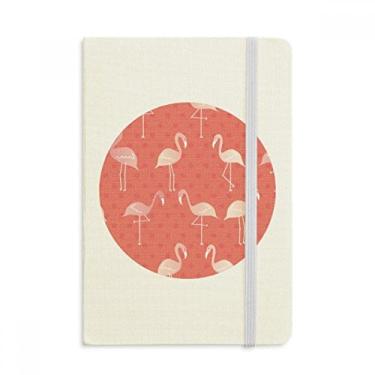 Imagem de Caderno com estampa de flamingo, cor rosa, capa dura oficial, diário clássico