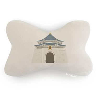 Imagem de DIYthinker Almofada para decoração de pescoço Taiwan Travel Chiang Kai-Shek Memorial Hall
