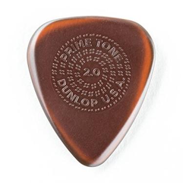 Imagem de Jim Dunlop Primetone Plectra Esculpida Padrão 2,0 mm com Aderência – Pacote com 12 (510R2.0)