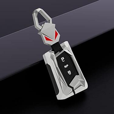 Imagem de Capa de chaveiro de carro capa de chave de liga de zinco inteligente, apto para VW MAGOTAN Tiguan MK2 2017 2018 2016 Passat B7 B8 CC Skoda Superb