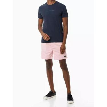 Imagem de Camiseta Calvin Klein Masculina de Algodão Estampa Logo Centralizado Marinho - CKJM106-0598-Masculino