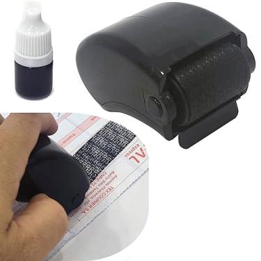 Imagem de Carimbo de Privacidade para Segurança e Proteção De Dados Roller (preto)