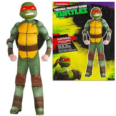 Imagem de Teenage Mutant Ninja Turtles Costumes for Boys - TMNT Halloween Costume for Kids with Muscle Bodysuit, Mask, Shell, More (Raphael, 12-14)
