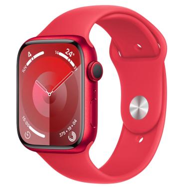 Imagem de Apple Watch Series 9 (GPS 41 mm) Caixa de Alumínio (PRODUCT)RED, Pulseira Esportiva (PRODUCT)RED P/M