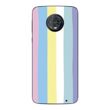 Imagem de Capa Case Capinha Samsung Galaxy Moto G6 Plus Arco Iris Candy - Showca