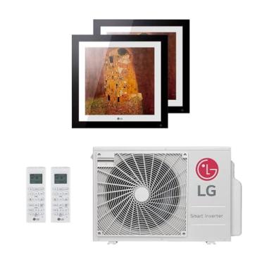 Imagem de Ar-Condicionado Multi Split Inverter LG 18.000 (2x Evaporadora Artcool Gallery 9.000) Quente/Frio 220V
