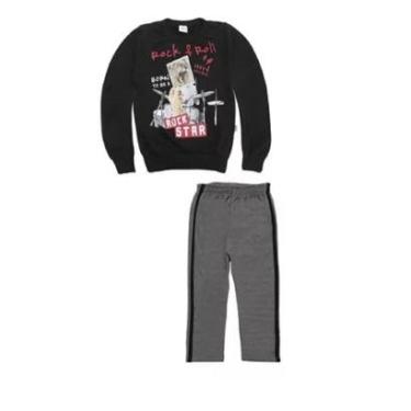 Imagem de Conjunto juvenil moletom Rock & Roll Flanelado-Masculino