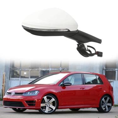 Imagem de Espelho retrovisor lateral adequado para Volkswagen VW Golf 7 MK7 2014 2015 2016 2014 2016 Retrovisor lateral de substituição para retrovisores de porta lateral ajuste elétrico, seta, aquecimento