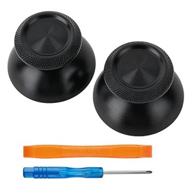 Imagem de TOMSIN Metal Thumbsticks Replacement Kit for PS5 Controller - Aluminum Joysticks Accessories Compatible with Dualsense Controller (Black)