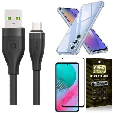 Imagem de Capinha Samsung M54 + Kit Cabo Tipo C 2 Metros + Película 3D