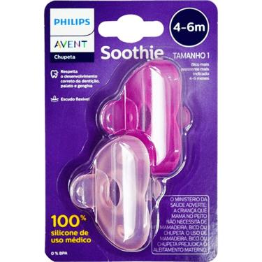 Imagem de Avent Chup (scf099/12) Soothie 4-6m Dupla Menina