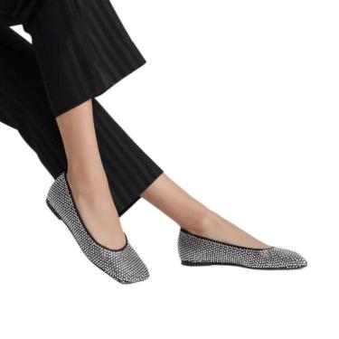 Imagem de Sapatilha Jaycie Shine Tecido Preta Schutz Feminino