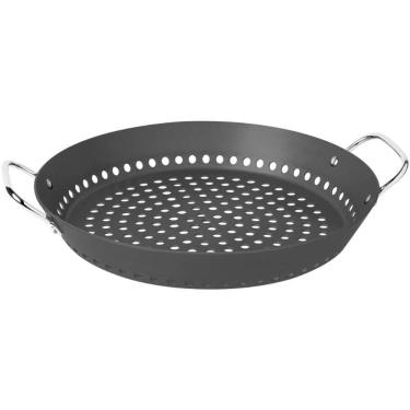 Imagem de Grelha Tramontina Churrasco 30cm Alumínio Revestimento Anodizado Grafite Legumes