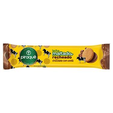 Imagem de Biscoito Leite Maltado Recheio Chocolate com Avelã Piraquê Pacote 85g