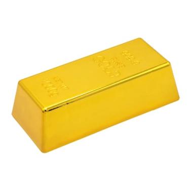 Imagem de Barra de falsa, batente de porta de decoração de mesa, jogo de simulação, adereço de filme de tijolo dourado falso para suprimentos de festa de