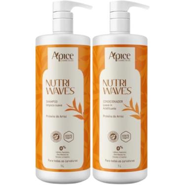 Imagem de Kit Apce Shampoo Condicionador Onduladas Nutri Waves
