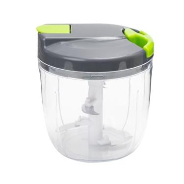 Imagem de Sifenma Processadores manuais de alimentos e picador com tampa e alça, cortador manual de cebola, cortador de legumes, adequado para picar alho, cenoura, cebola, pimentão e frutas (900 ml)