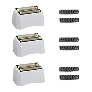 Imagem de 3 pacotes de lâminas de substituição Pro Shaver e cortadores compatíveis com Andis #17155 e #17150 Shaver Pro Foil (dourado-3)