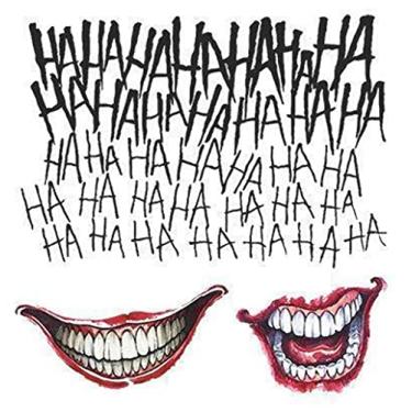 Imagem de Rubies Costume Co. Kit de tatuagem masculina Coringa do Esquadrão Suicida, Conforme mostrado., tamanho nico