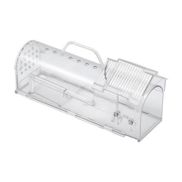 Imagem de Armadilha de rato humana reutilizável, segura para crianças e animais de estimação - Armadilha de rato interno/externo sem toque, armadilhas de rato duráveis, design durável e fácil de limpar