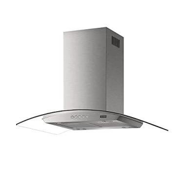 Imagem de COIFA ILHA VIDRO CURVO GLASS CLASSIC FRANKE, Aço Inox, 90CM 220V