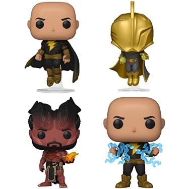 Imagem de Funko Pop! DC Movies: Black Adam Collectors Set - 4 Figure Set Includes: Black Adam Flying, Doctor Fate, Sabbac & Black Adam Lightning (Possible Chase Variant), Multi (689FU)