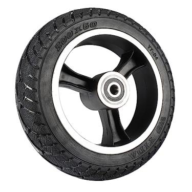 Imagem de Pneu sólido 200 x 50, roda sólida de alumínio para scooter elétrica de 20 cm - roda de substituição de pneu não pneumático para scooter elétrica S10 Megawheels