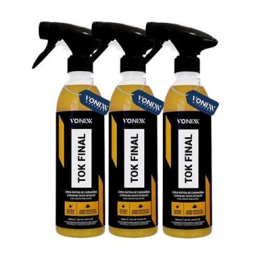 Imagem de Kit 3 Ceras Liquidas Carnaúba Proteção Automotiva Tok Final - VONIXX