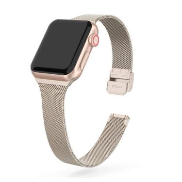 Imagem de Pulseira Milanese Slim Compatível Apple Watch - Baú do Viking, Estelar