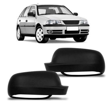 Imagem de Par Capa Retrovisor VW Gol 2000 01 02 03 04 Preto - Blawer