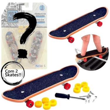 Imagem de Skate de Dedo Pro Deck Personalização com 2 Skates Multikids