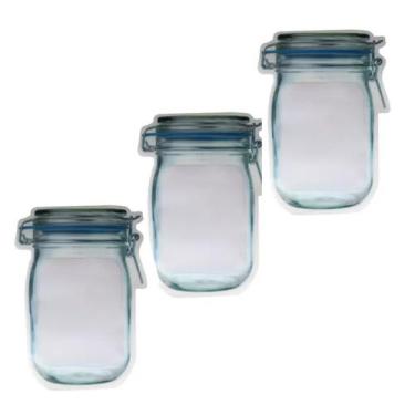 Imagem de Kit Saco Zip Lock Para Alimentos 24,5 X 14,5 Cm C/ 3 Uni - Importador